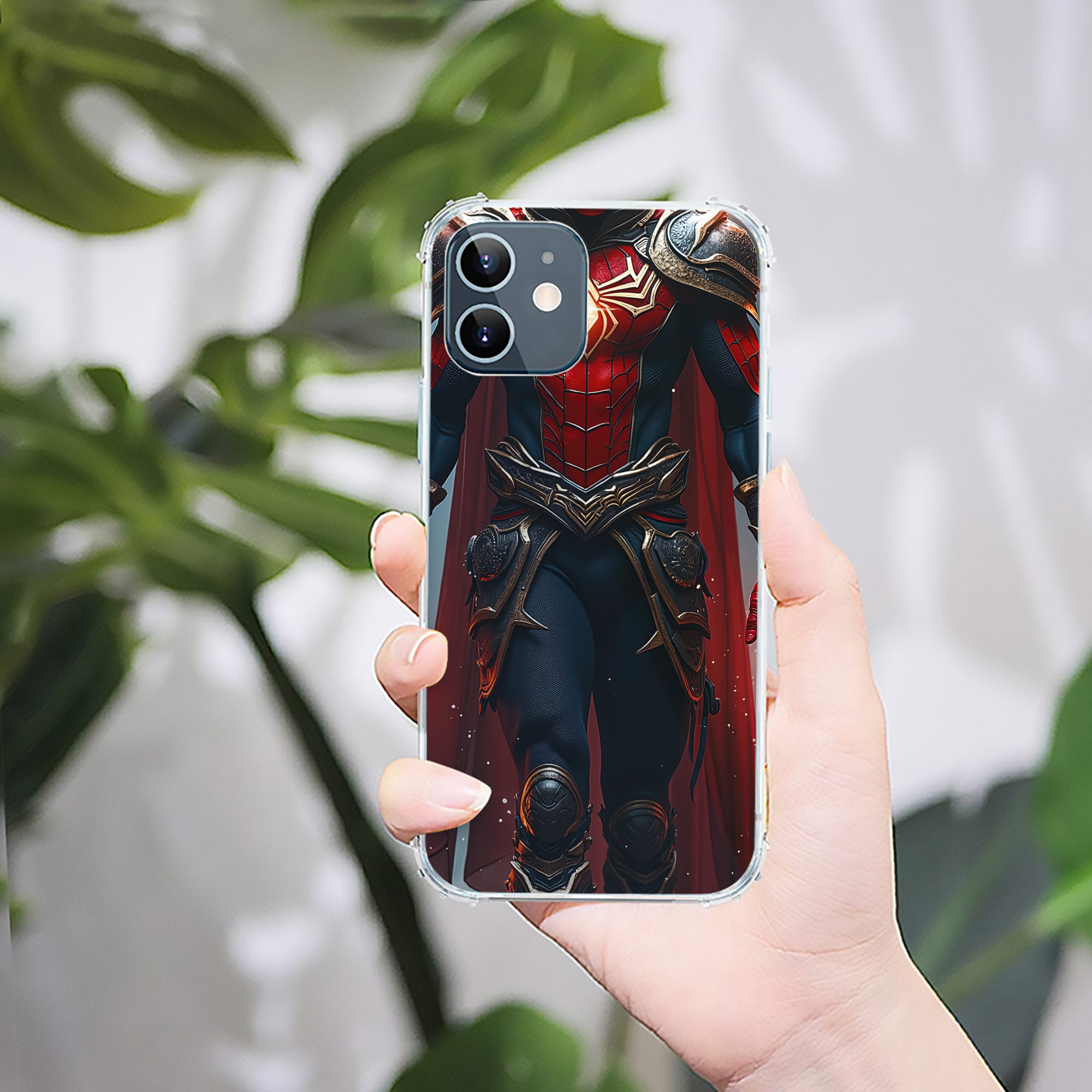 （画像用） Spider Man スパイダーマン 【iPhone 12シリーズ対応】透明スマホケース（クリアソフトケース）